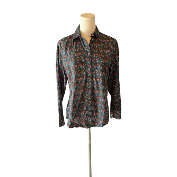 J. Crew - Garçon Classic Liberty® Tana Lawn Floral Button Down Blouse Sz 2 - Picture 2 of 8